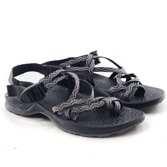 CHACO Updraft EcoTread ZX/2 Gray Wave Toe Loop Sandals - Picture 3 of 6